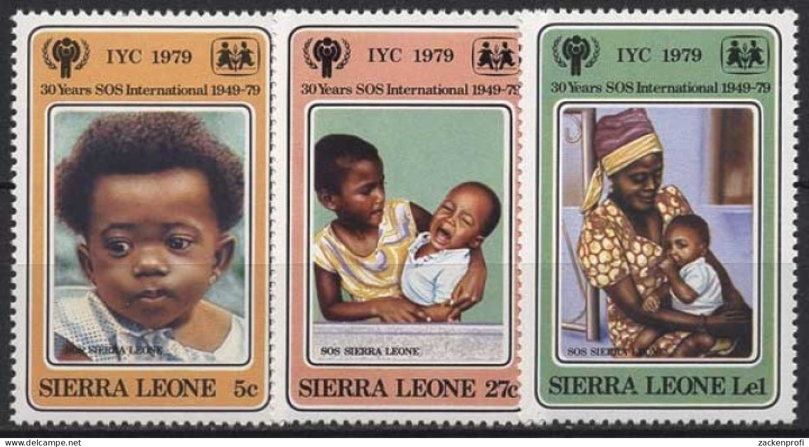 Sierra Leone 1979 Internationales Jahr Des Kindes 578/80 Postfrisch - Sierra Leone (1961-...)