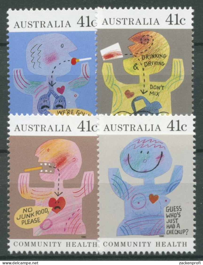 Australien 1990 Gesund Leben 1193/96 Postfrisch - Ungebraucht