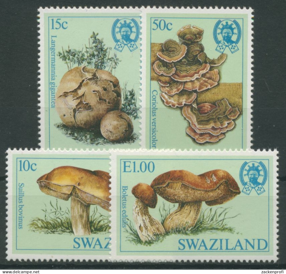 Swaziland 1984 Pilze Steinpilz Kuhröhrling 462/65 Postfrisch - Swaziland (1968-...)