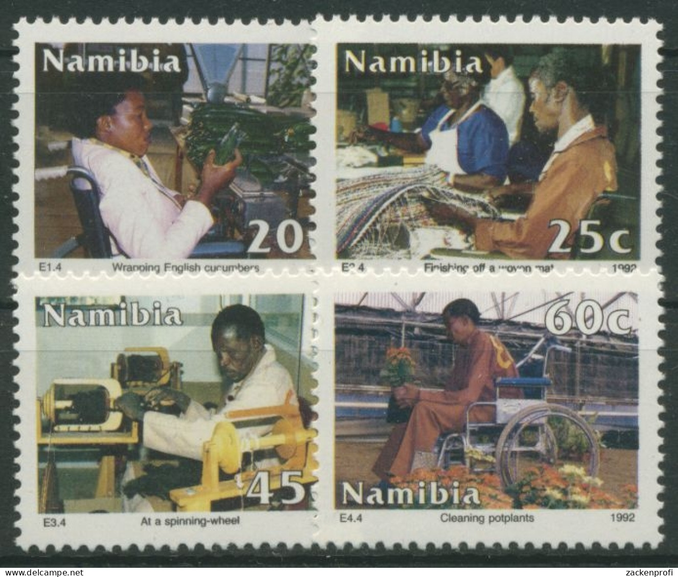 Namibia 1992 Gleichstellung Der Behinderten 731/34 Postfrisch - Namibie (1990- ...)