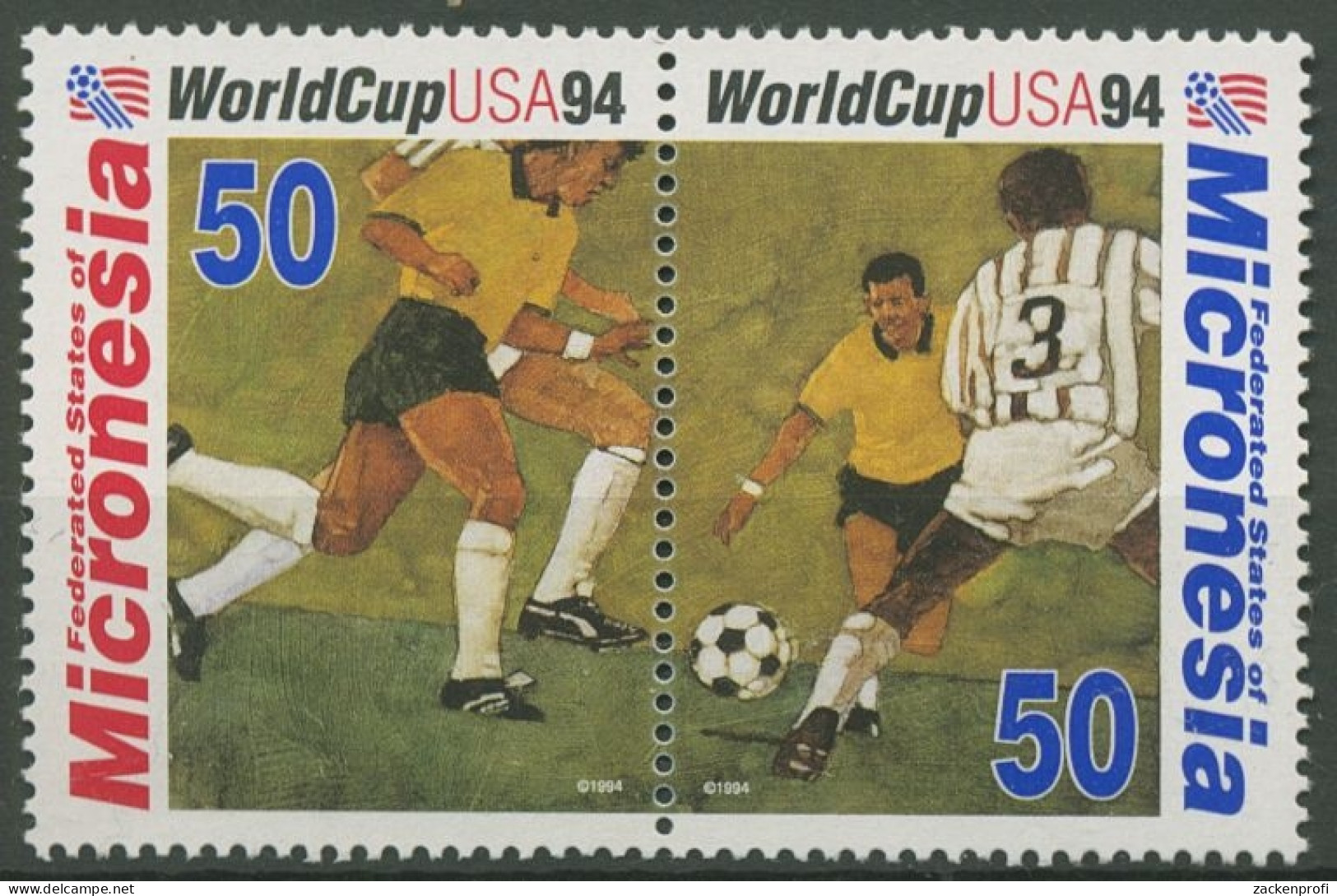 Mikronesien 1994 Fussball-WM USA 369/70 ZD Postfrisch - Micronesia