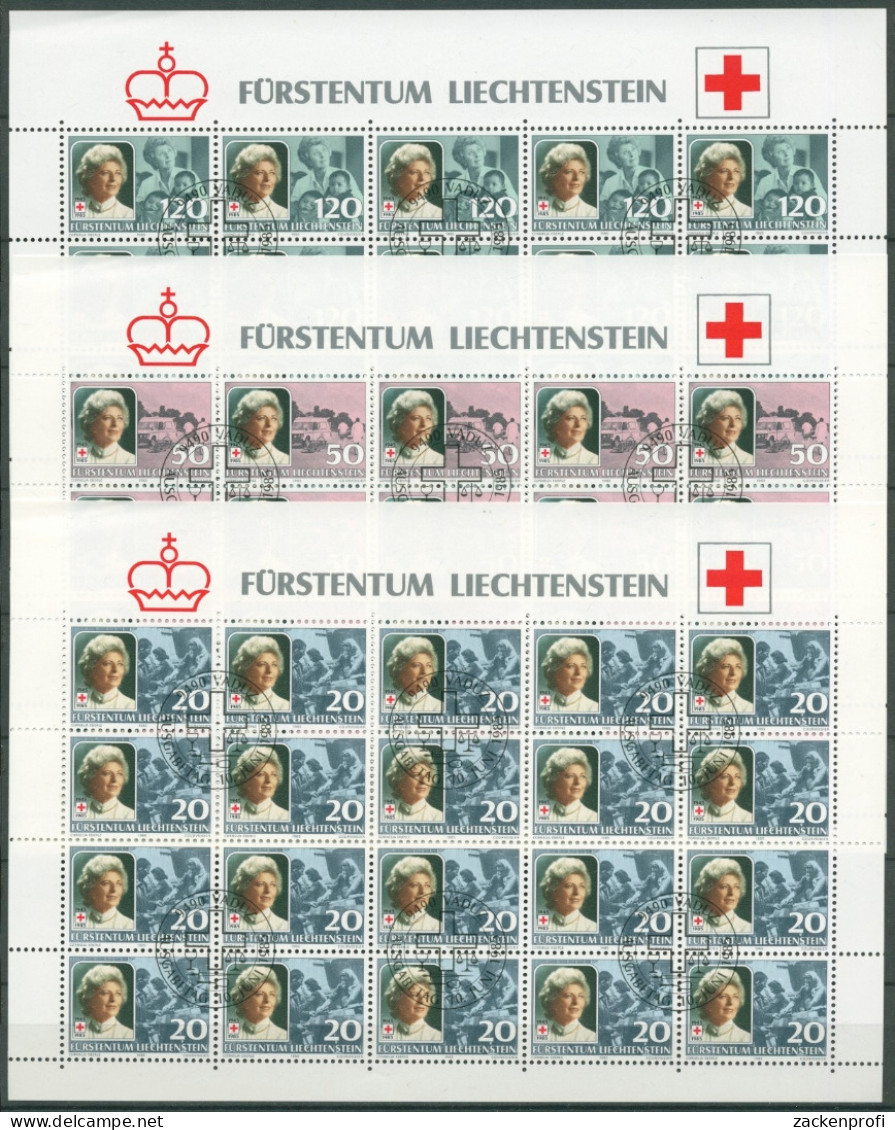 Liechtenstein 1985 Fürstin Gina Bogensatz 875/77 Gestempelt (C16221) - Used Stamps