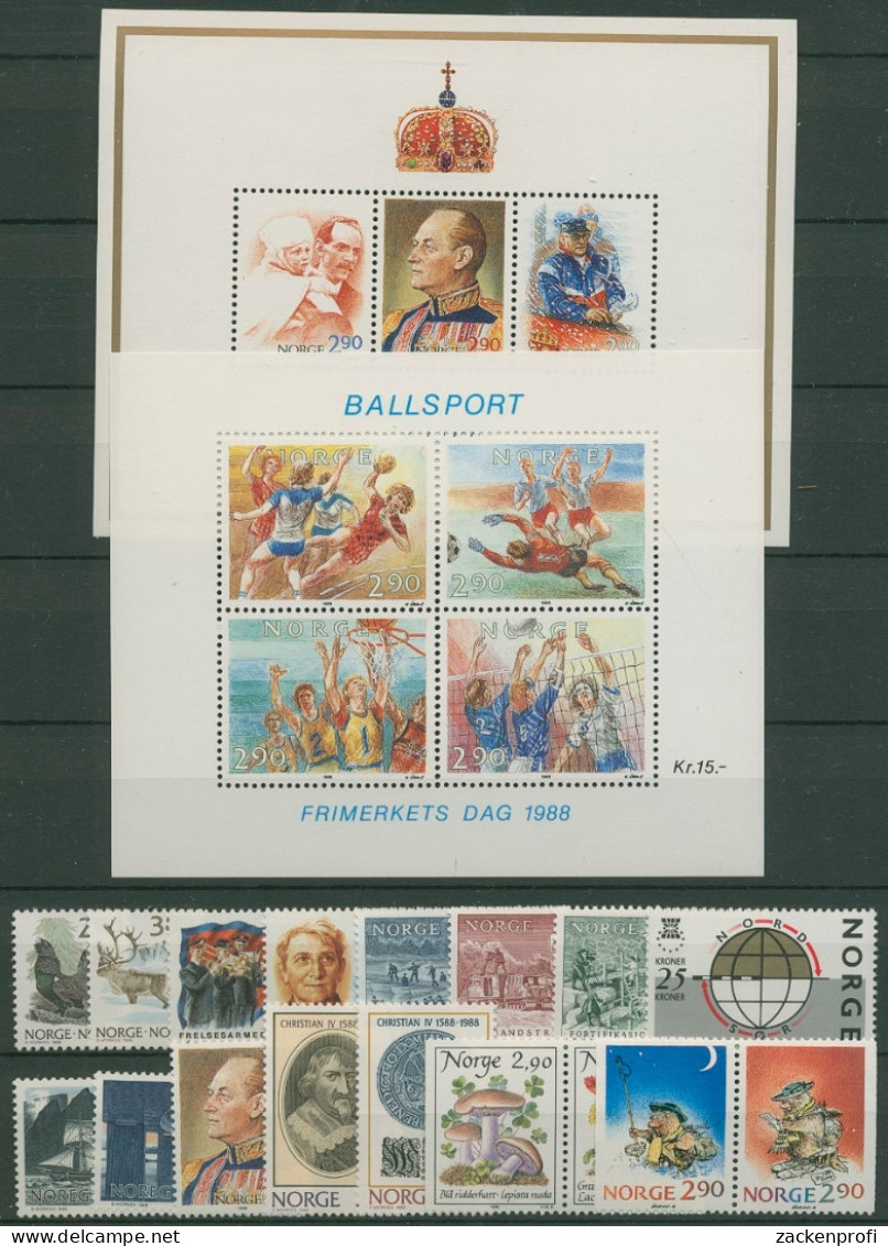 Norwegen 1988 Jahrgang Komplett Postfrisch (SG16947) - Unused Stamps