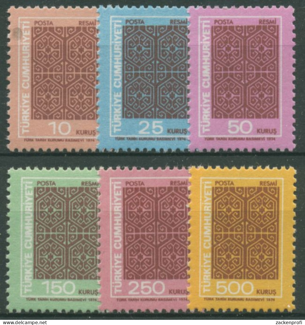 Türkei 1974 Ornamente Dienstmarken 134/39 Postfrisch - Dienstzegels