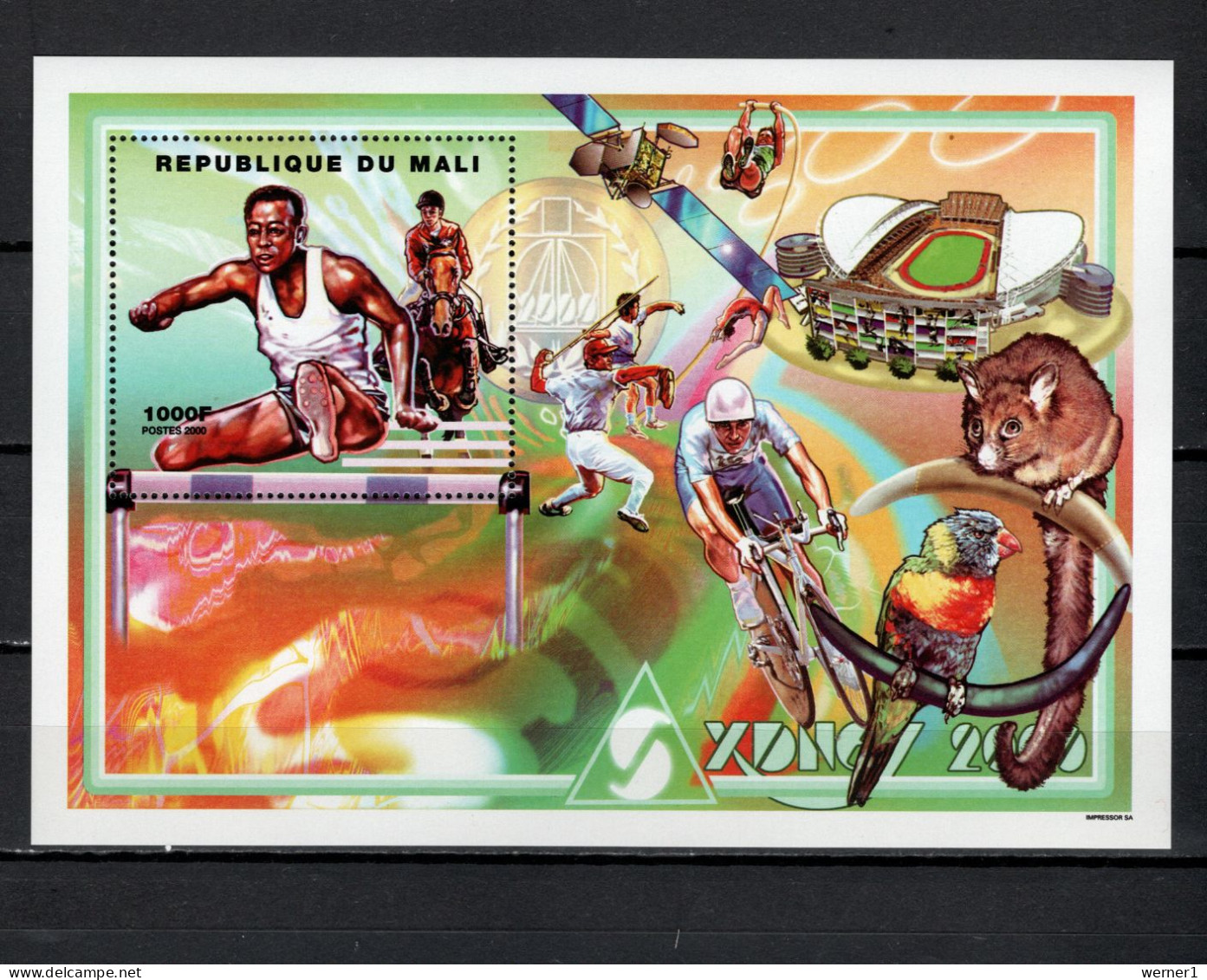 Mali 2000 Olympic Games Sydney, Space, Cycling Etc. S/s MNH - Zomer 2000: Sydney