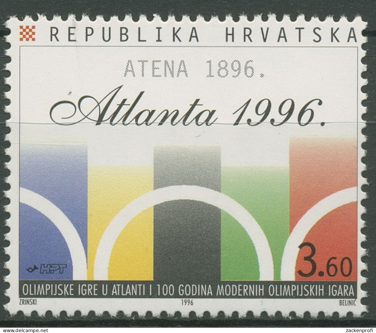 Kroatien 1996 Olympia Sommerspiele Atlanta 387 Postfrisch - Kroatien