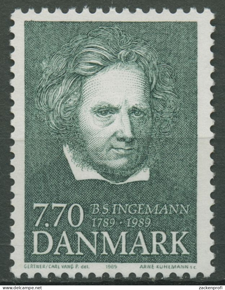 Dänemark 1989 Dichter Bernhard Severin Ingemann 956 Postfrisch - Unused Stamps