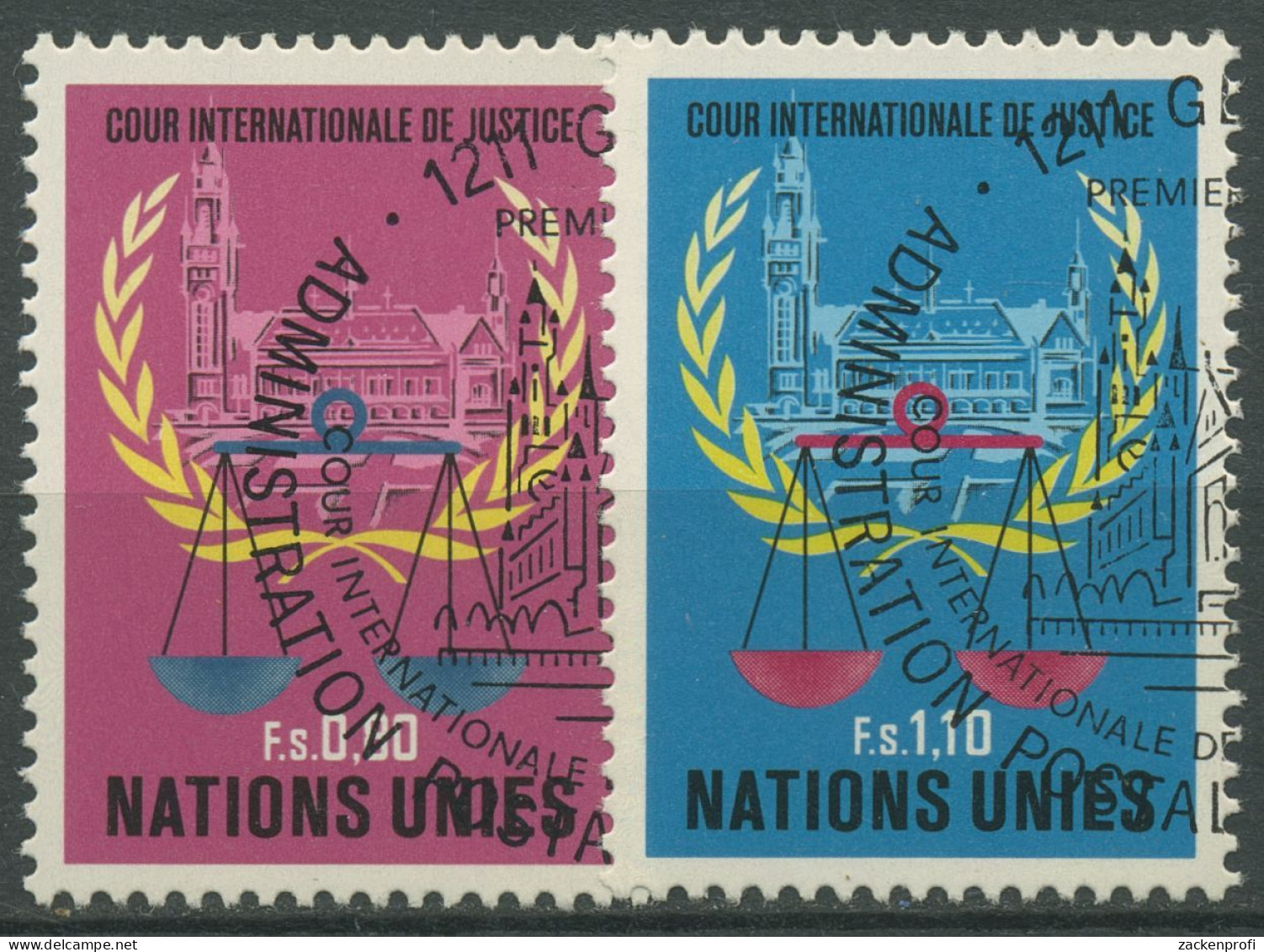 UNO Genf 1979 Internationaler Gerichtshof Den Haag 86/87 Gestempelt - Used Stamps