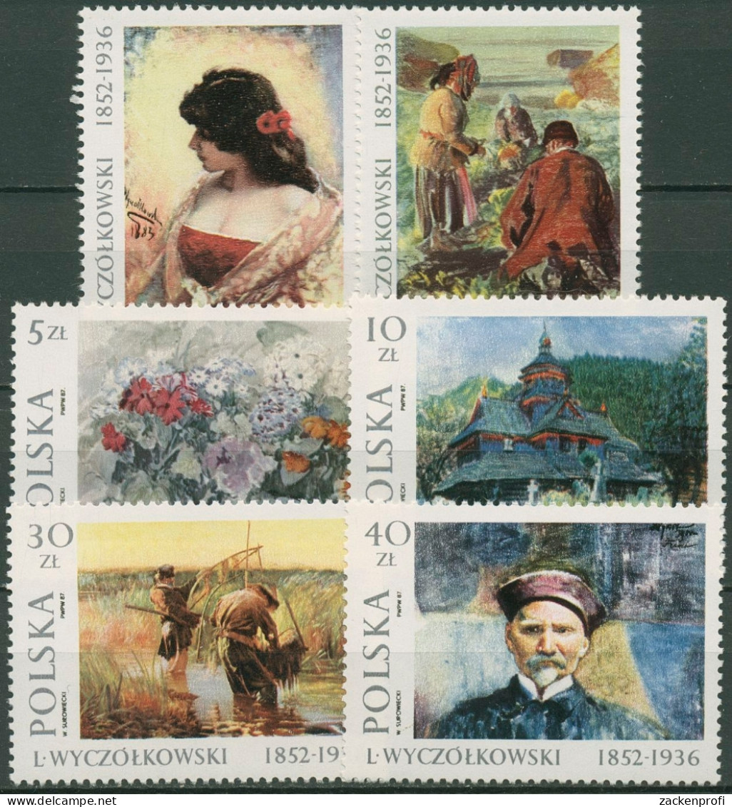 Polen 1987 Gemälde 3082/87 Postfrisch - Nuevos