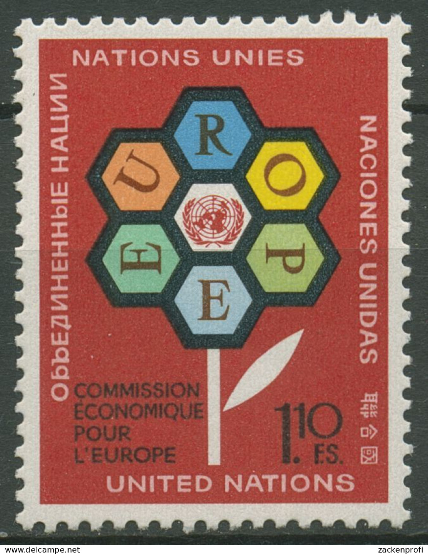 UNO Genf 1972 Wirtschaftskommision ECE Blume 27 Postfrisch - Nuovi