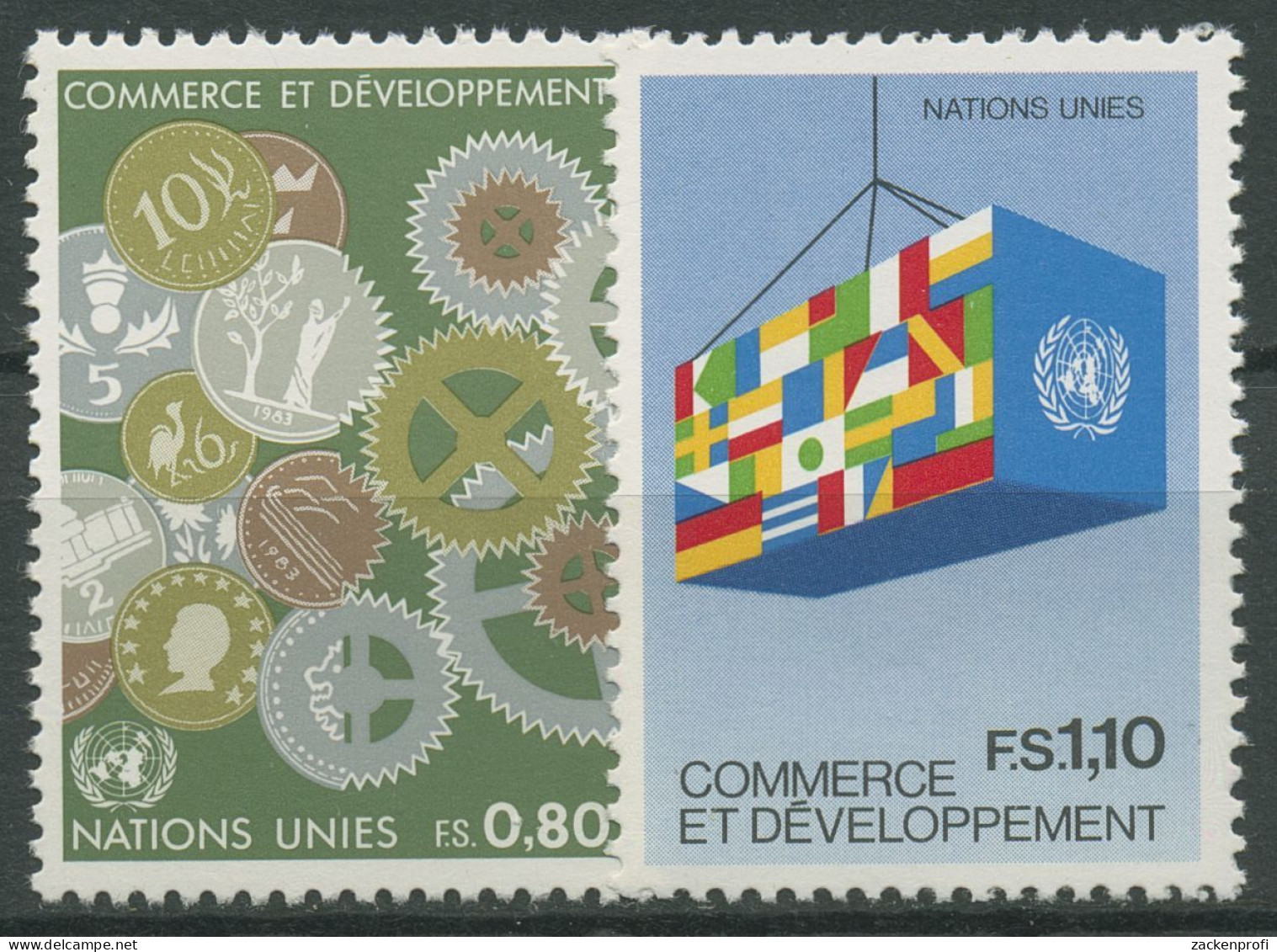 UNO Genf 1983 Konferenz Für Handel Und Entwicklung Münzen 115/16 Postfrisch - Neufs