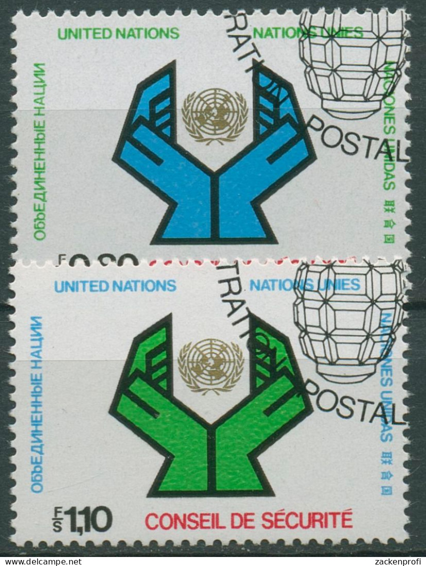 UNO Genf 1977 Sicherheitsrat Der Vereinten Nationen 66/67 Gestempelt - Used Stamps