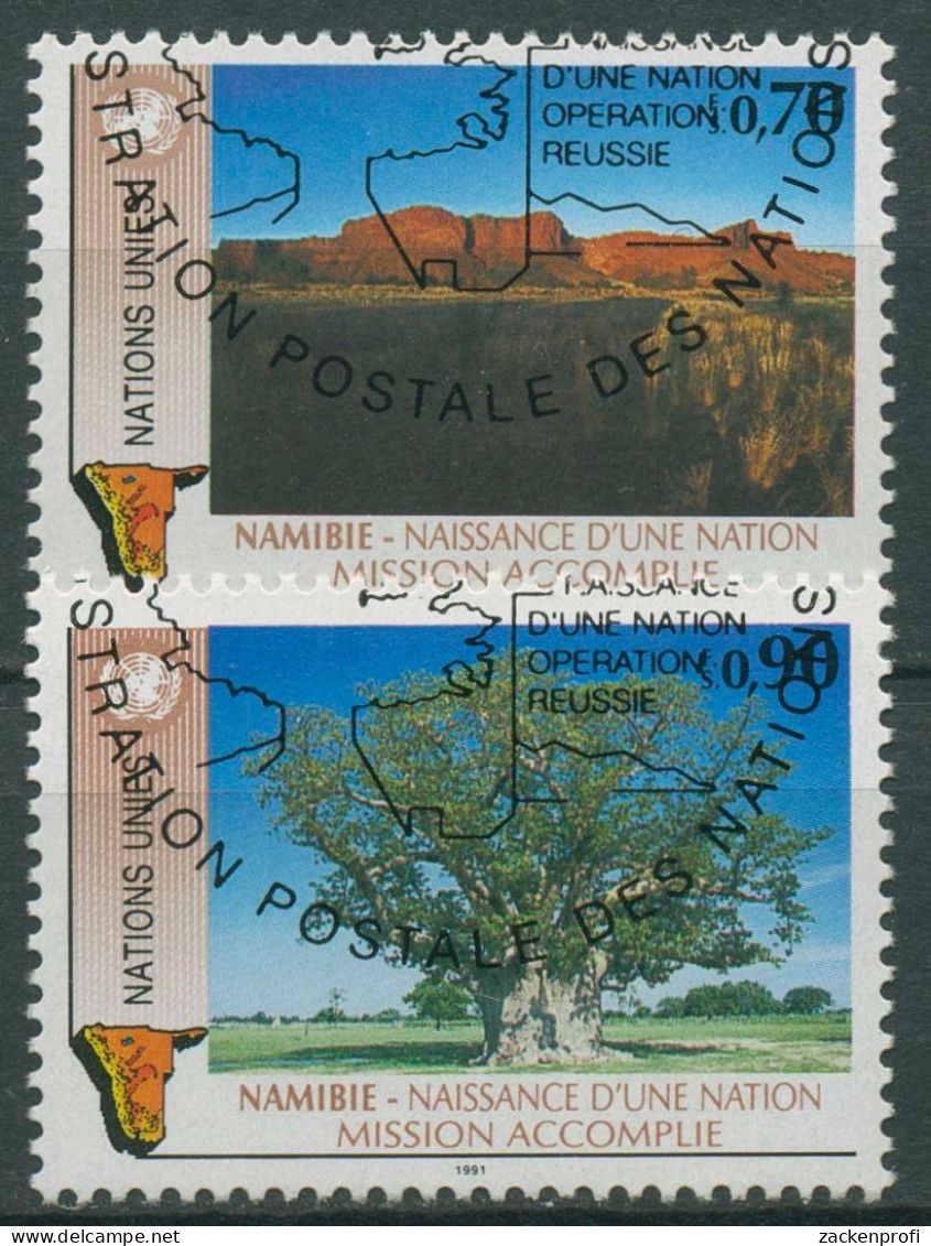 UNO Genf 1991 Unabhängigkeit Namibias Landschaft Affenbrotbaum 198/99 Gestempelt - Oblitérés