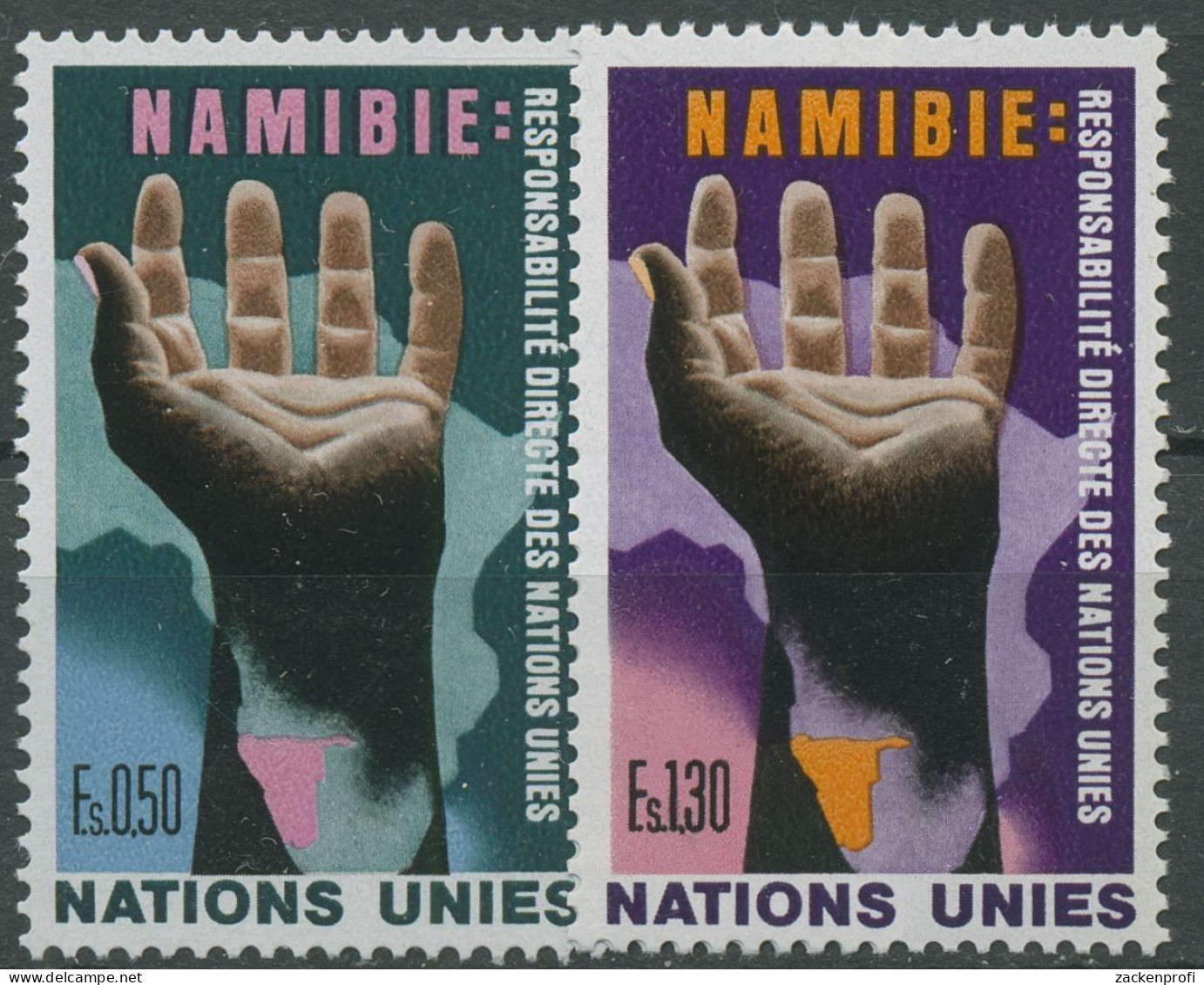 UNO Genf 1975 Verantwortung Für Namibia 52/53 Postfrisch - Nuevos