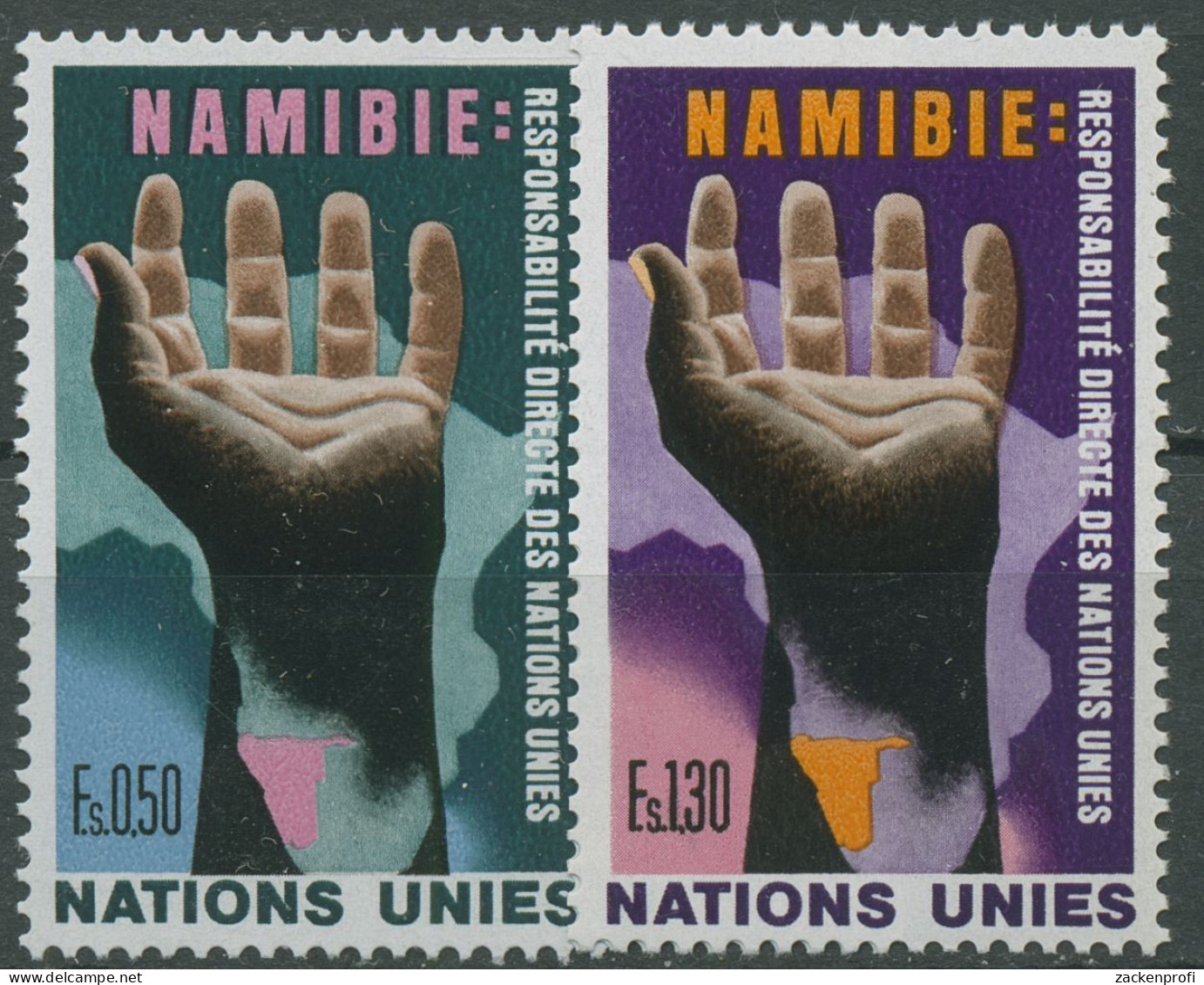 UNO Genf 1975 Verantwortung Für Namibia 52/53 Postfrisch - Nuovi