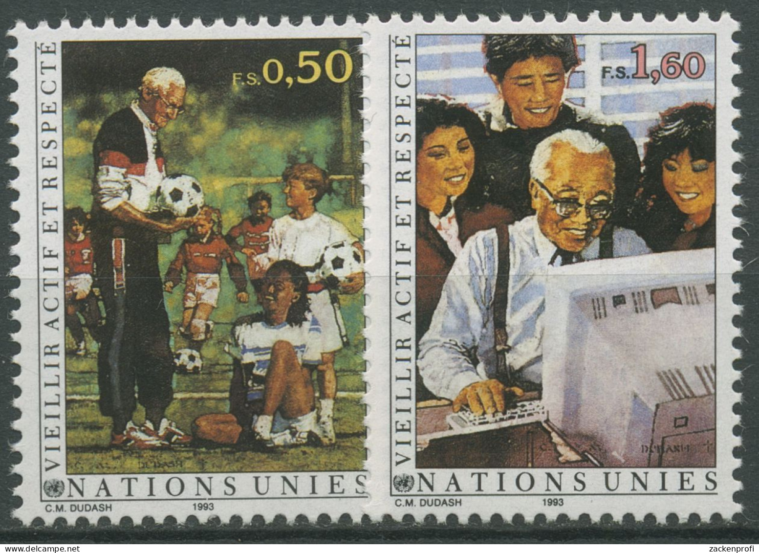 UNO Genf 1993 Senioren Seniorenarbeit 225/26 Postfrisch - Unused Stamps