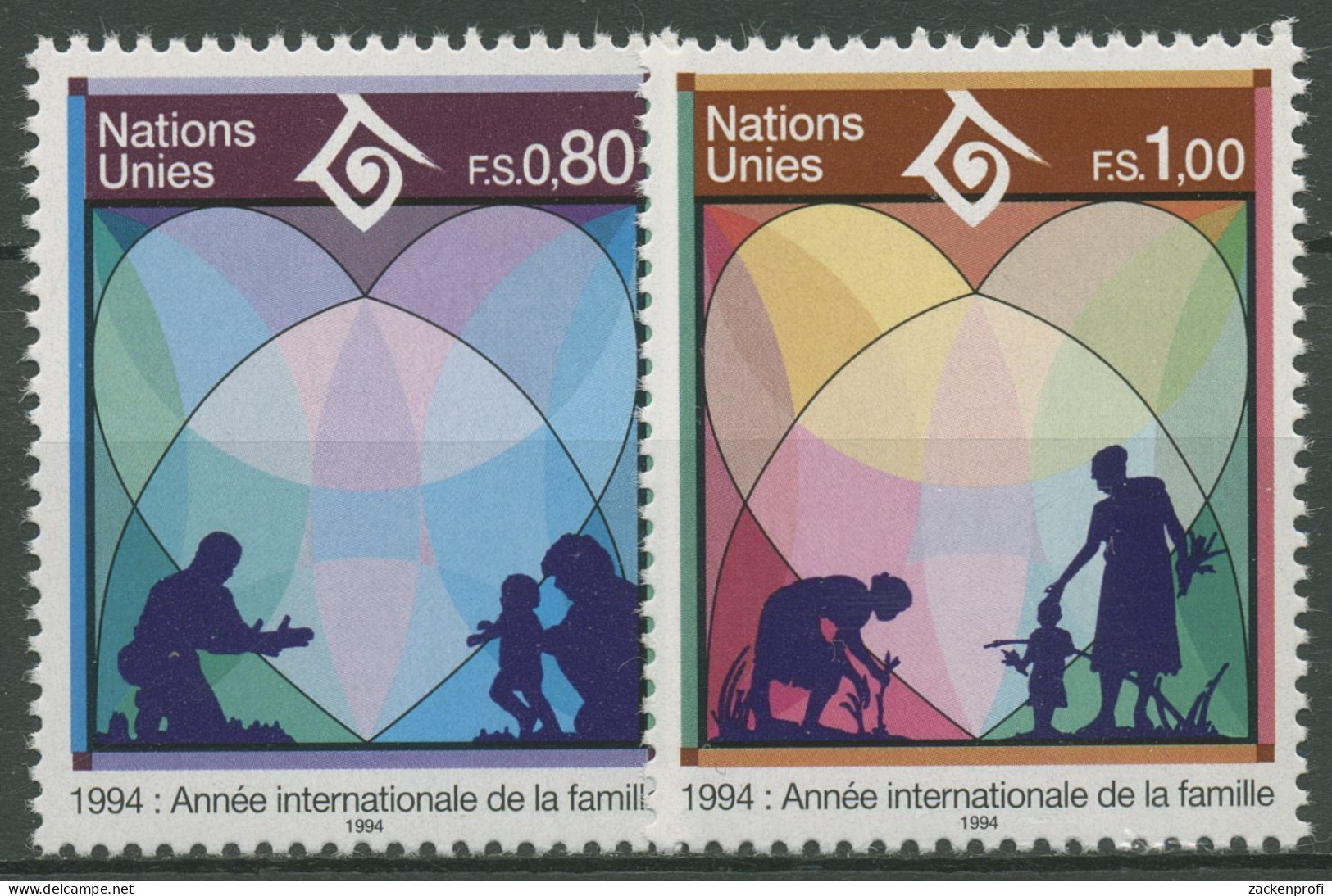 UNO Genf 1994 Jahr Der Familie 243/44 Postfrisch - Ungebraucht