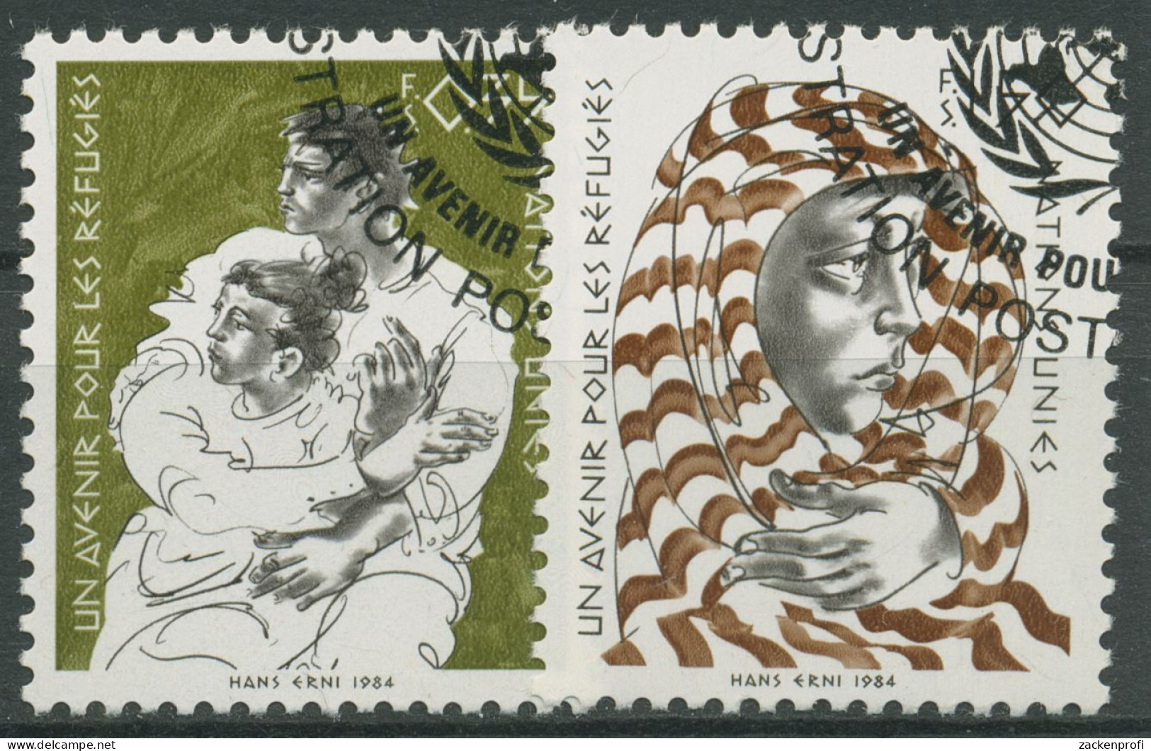UNO Genf 1984 Flüchtlingshilfe 124/25 Gestempelt - Used Stamps