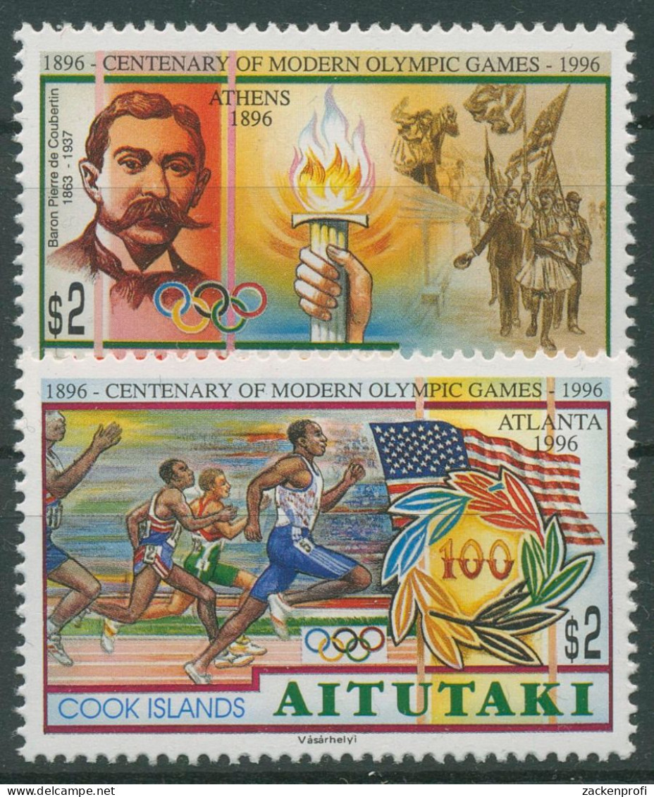 Aitutaki 1996 Olympische Sommerspiele Atlanta 749/50 Postfrisch - Aitutaki