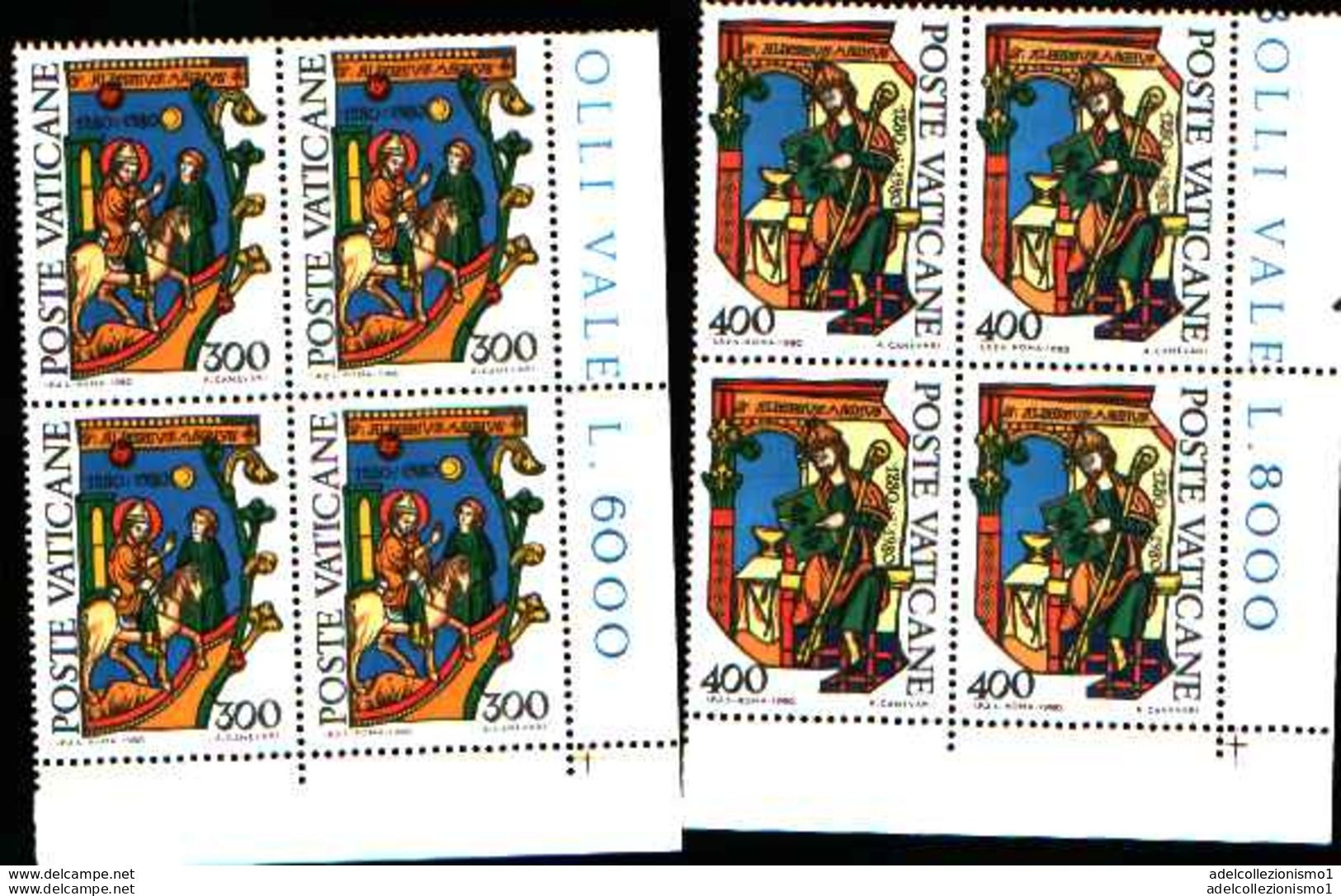 74082) VATICANO LOTTO QUARTINE MNH** VEDI FOTO INDICATIVA - Nuevos