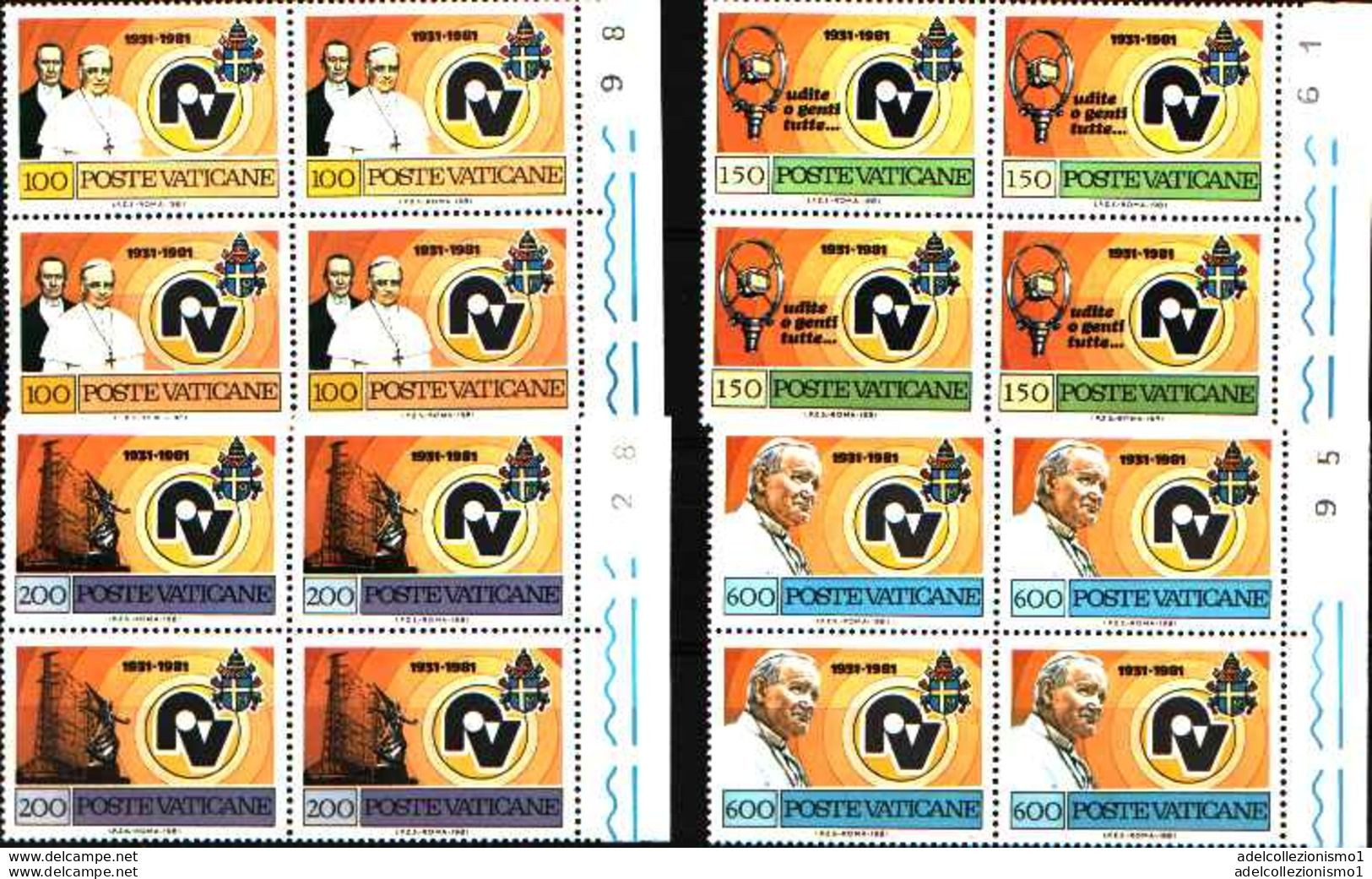 74082) VATICANO LOTTO QUARTINE MNH** VEDI FOTO INDICATIVA - Unused Stamps