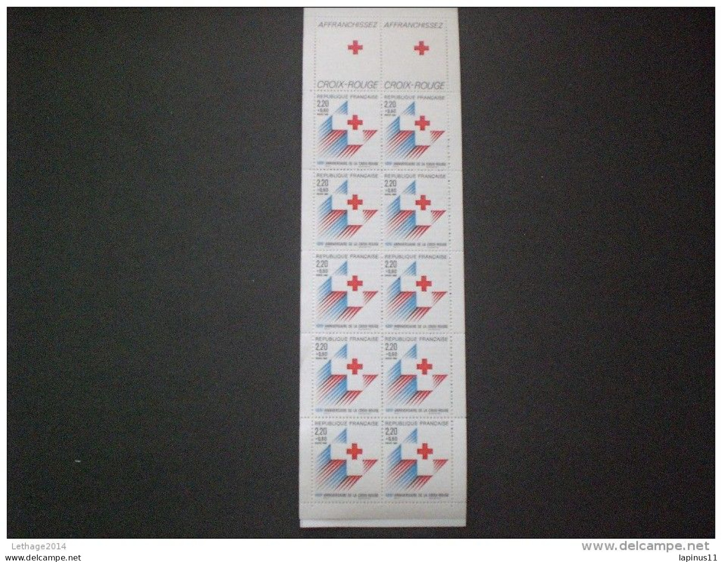 FRANCE CARNETS 1988 RED CROSS - Bekende Personen