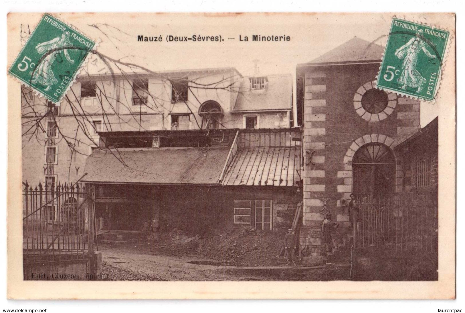 Mauzé - La Minoterie - édit. Cluzeau  + Verso - Mauze Sur Le Mignon