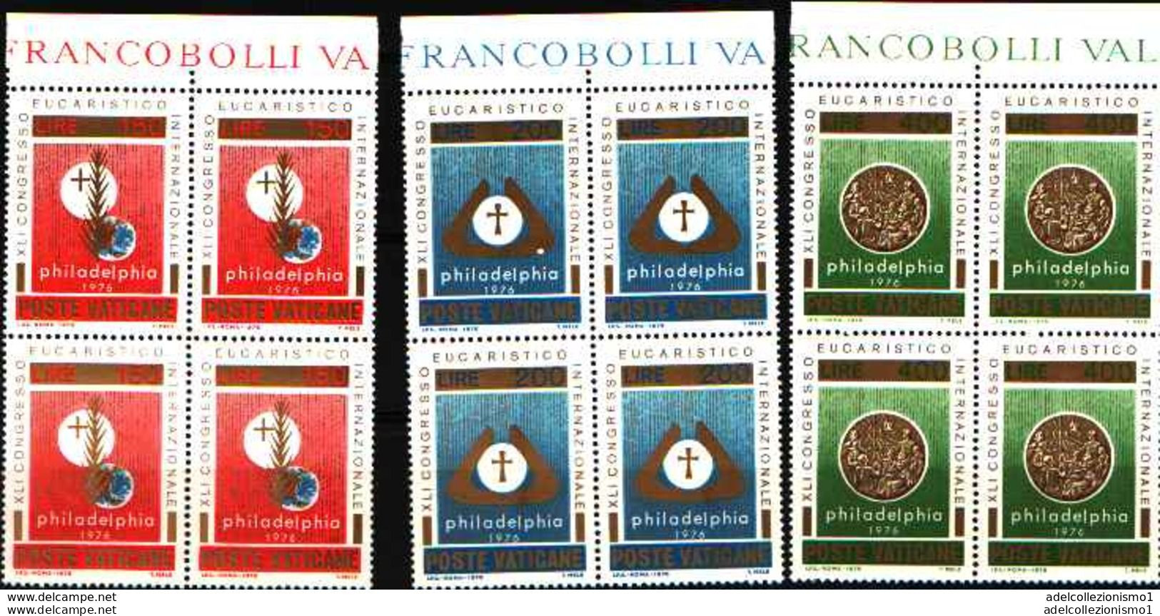 74094) VATICANO LOTTO QUARTINE MNH** VEDI FOTO INDICATIVA - Unused Stamps