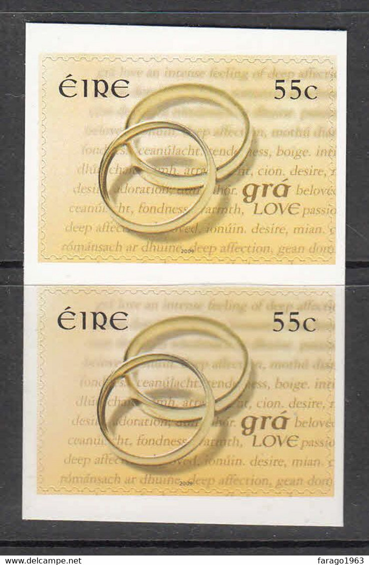 2009 Ireland LOVE Complete Pair MNH - Unused Stamps