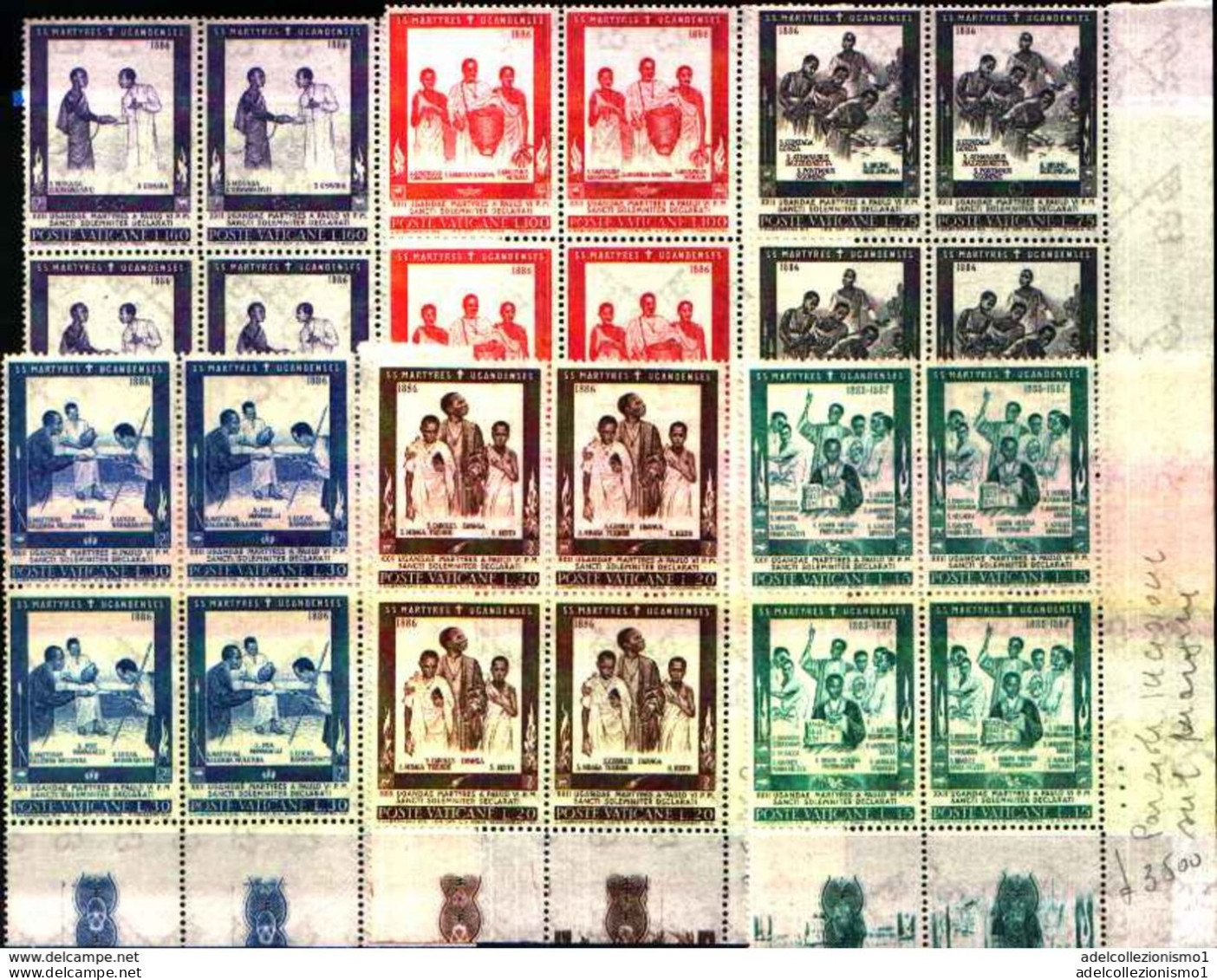 74096) VATICANO LOTTO QUARTINE MNH** VEDI FOTO INDICATIVA - Neufs