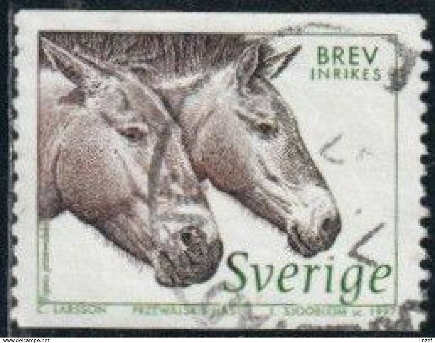 Suède 1997 Yv. N°1973 - Chevaux De Przewalski - Oblitéré - Gebraucht