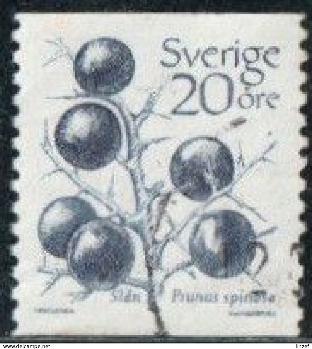 Suède 1983 Yv. N°1210 - Prunus Spinosa - Oblitéré - Usados