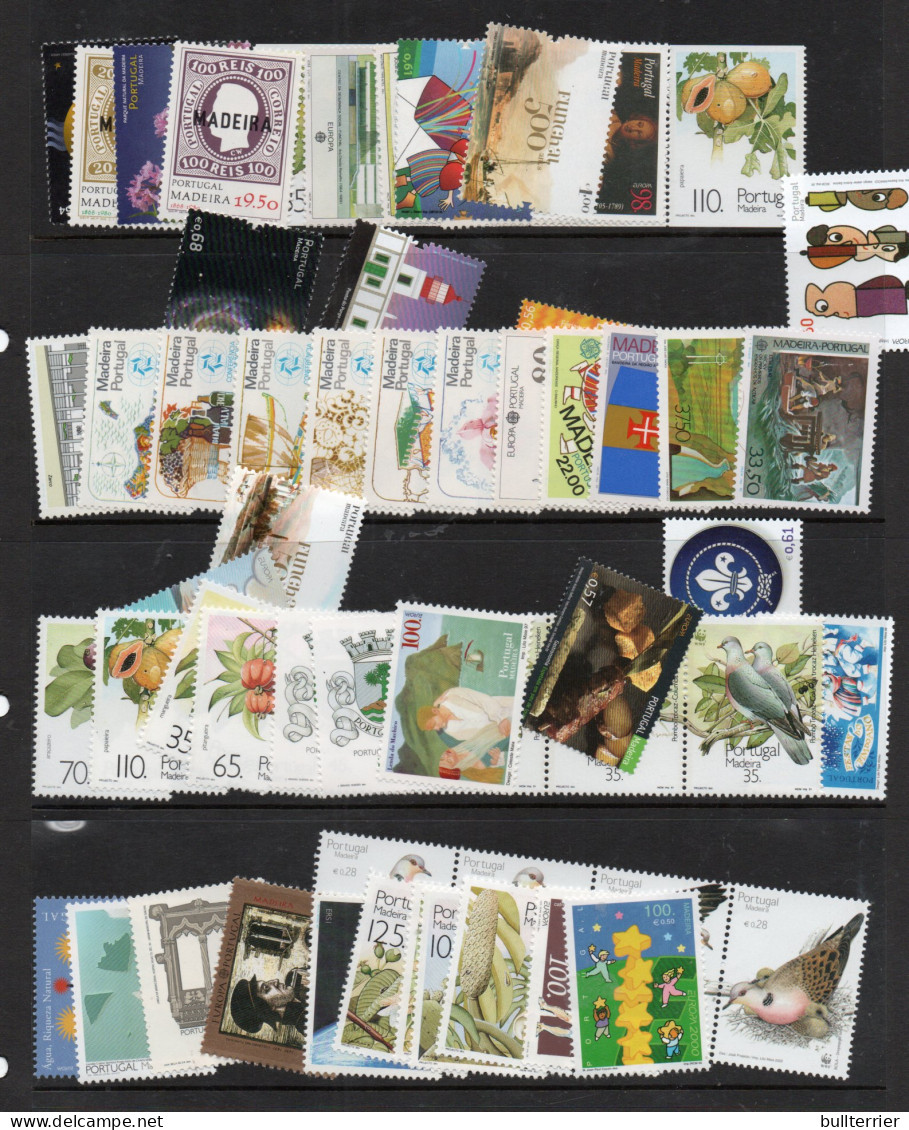 MADEIRA - SELECTIONS OF STAMPS & SETS  MINT NEVER HINGED, SG CAT £126 - Madeira