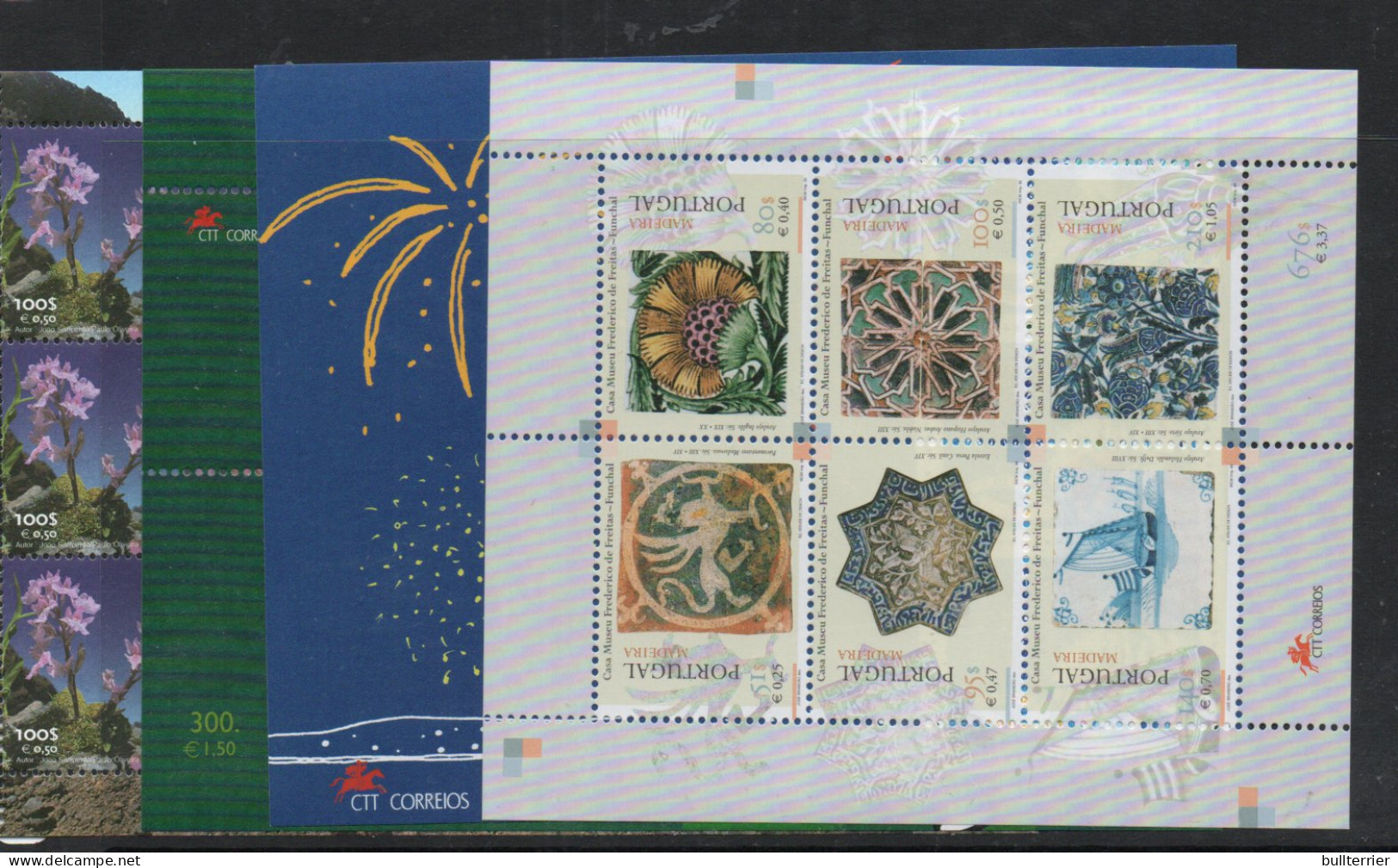 MADEIRA - COLLECTION OF 37   S/SHEETS  MINT NEVER HINGED, SG CAT £390 - Madeira