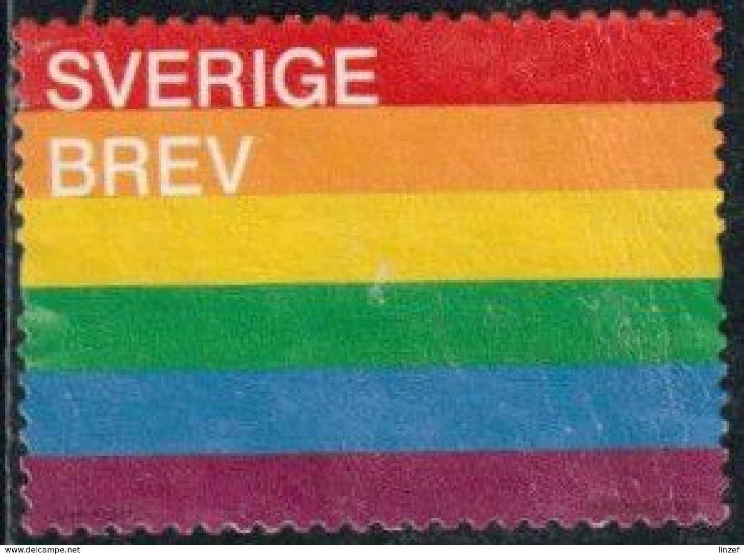 Suède 2016 Yv. N°3100 - Drapeau Arc-en-ciel - Oblitéré - Used Stamps