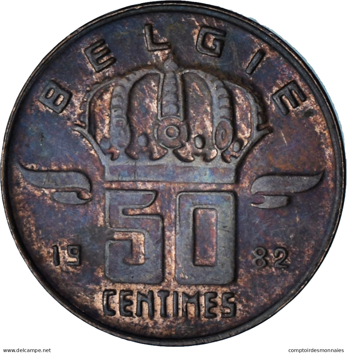 Belgique, 50 Centimes, 1982 - 50 Cents