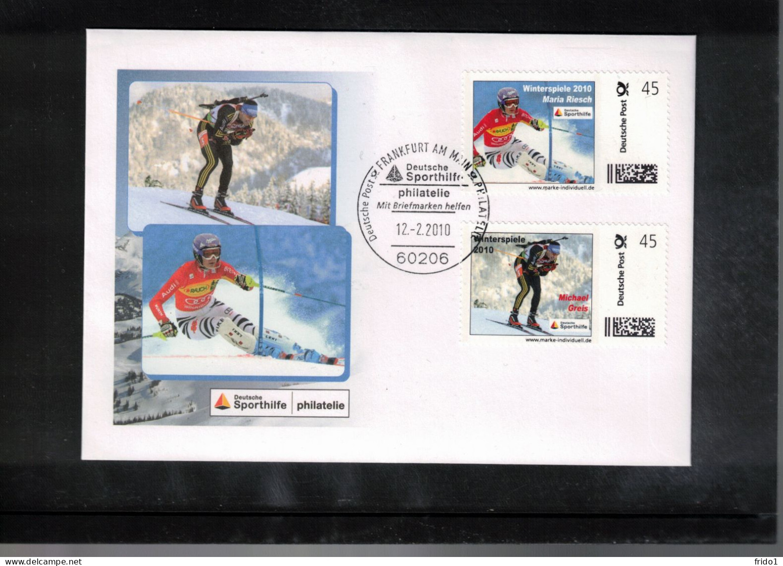 Germany 2010 Olympic Games Vancouver Interesting Cover - Invierno 2010: Vancouver