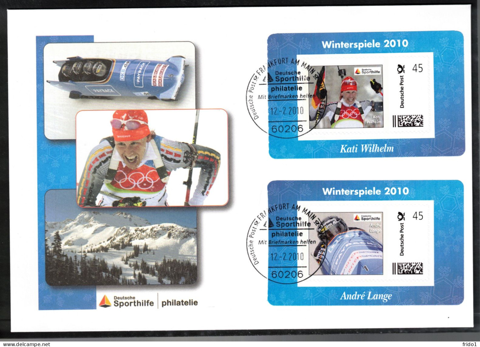 Germany 2010 Olympic Games Vancouver Interesting Cover - Invierno 2010: Vancouver