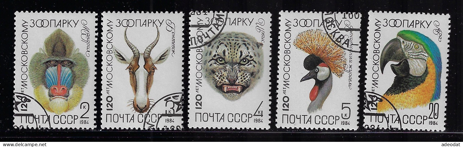 RUSSIA 1984  SCOTT #5226-5230  USED - Oblitérés