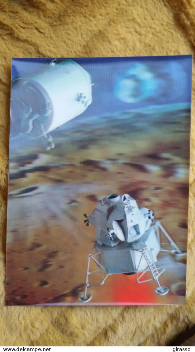 CPSM 3 D RELIEF TOPPAN PK 55 LUNAR MODULE MODULE LUNAIRE - Astronomie