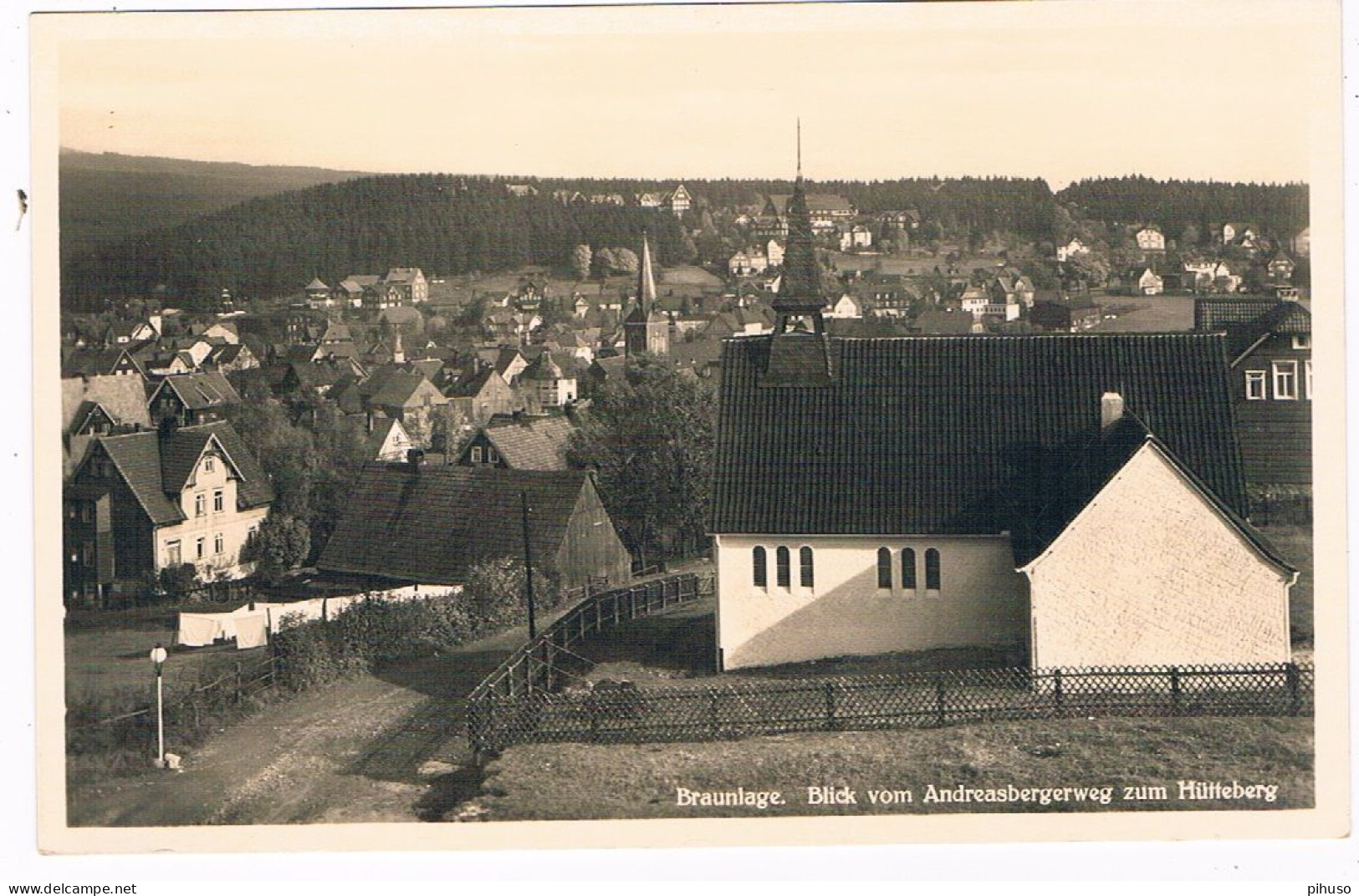 D-17032  BRAUNLAGE : Blick Vom Andreasbergerweg Zum Hütteberg - Braunlage