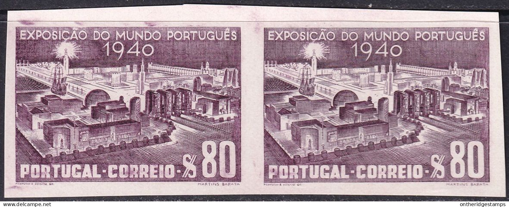 Portugal 1940 Sc 592 Mundifil 596 Imperf Proof Pair MNH** - Ensayos & Reimpresiones