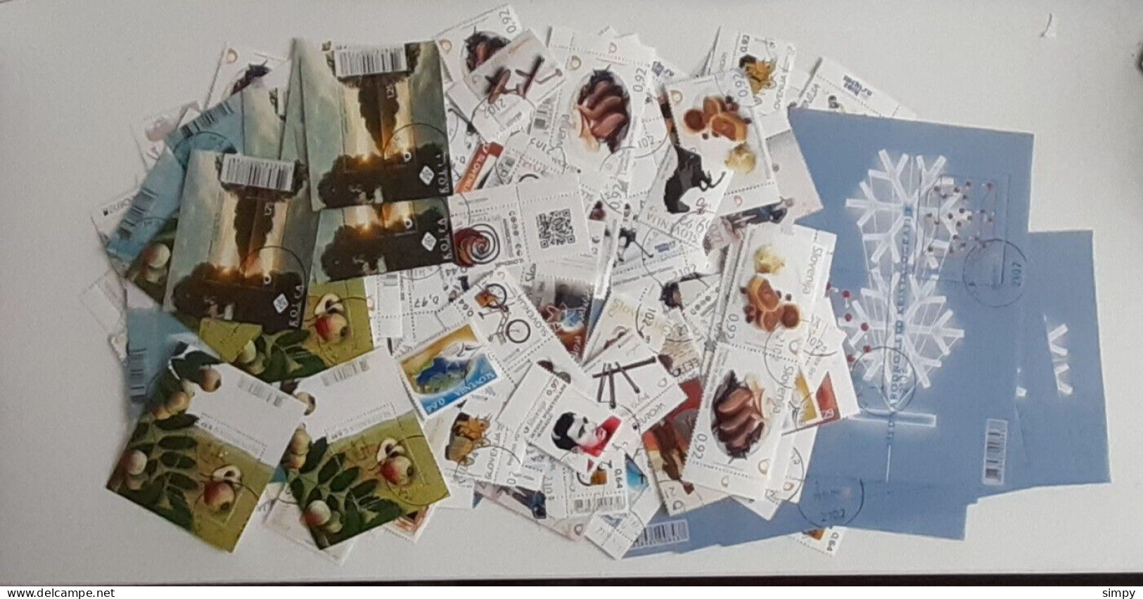 SLOVENIA 300 Used CTO Stamps And Block Only Commemoratives (cca 25 Different) - Eslovenia