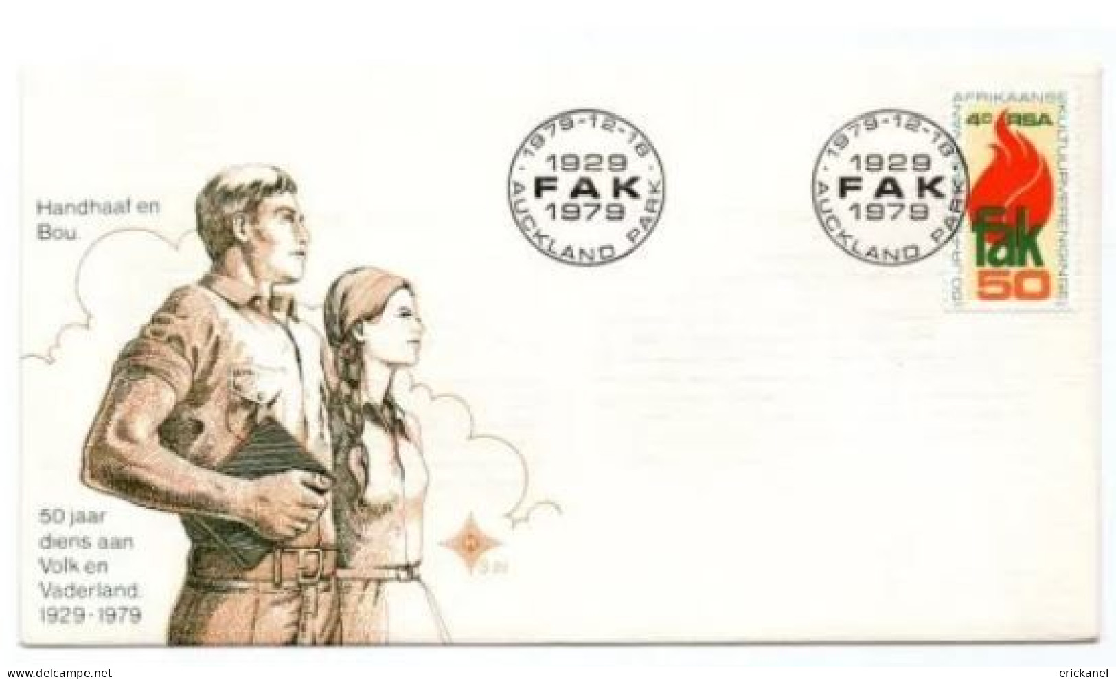 1979 SOUTH AFRICA Federation Of Afrikaans Cultural Societies FDC 3.20 - FDC