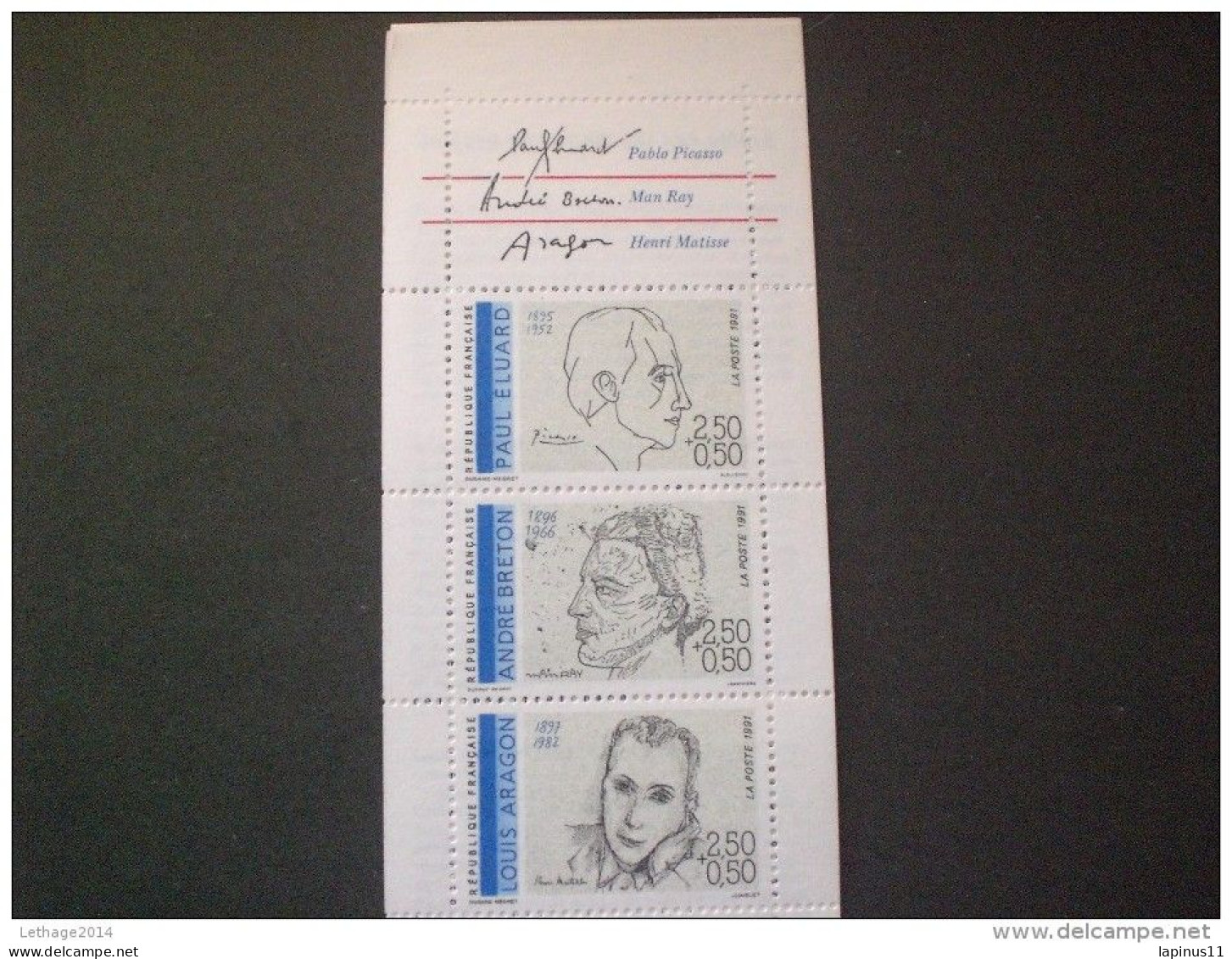 FRANCE CARNETS 1991 French Poets - Personajes