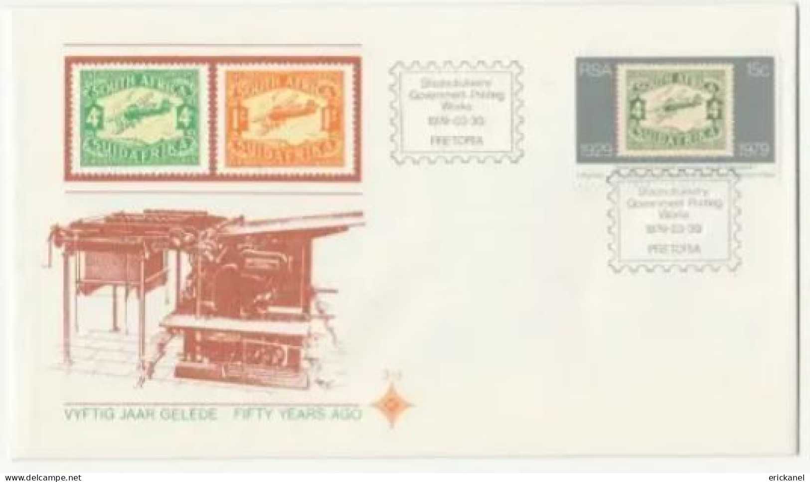 1979 SOUTH AFRICA Stamp Printing In South Africa FDC 3.13 - FDC