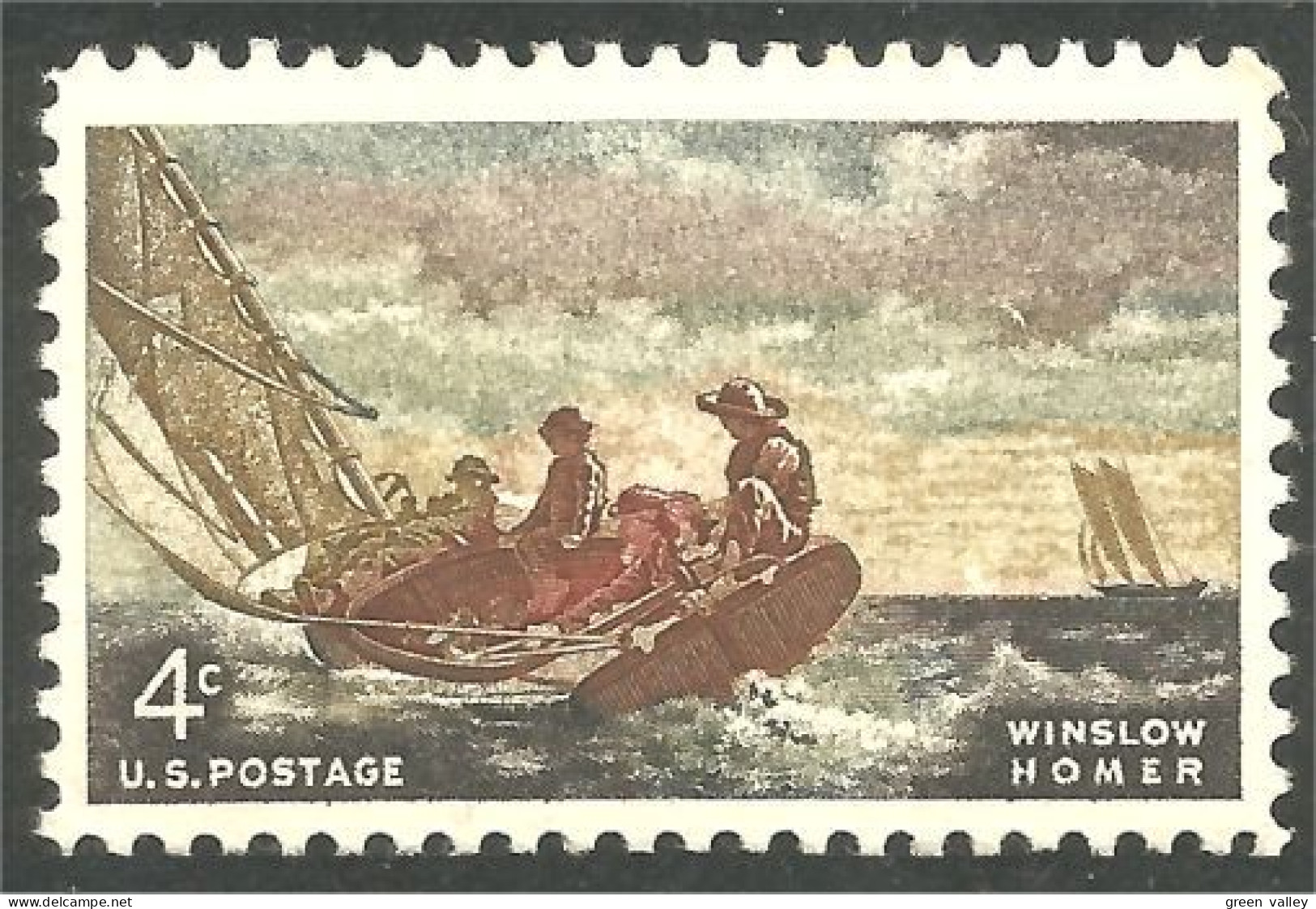 914 USA Winslow Homer Voilier Sailing Ship Painting MNH ** Neuf SC (USA-1207) - Schiffe