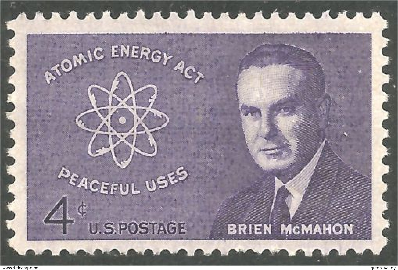 914 USA Brian McMahon Atomic Diagram Atome Atom Peaceful Energy MNH ** Neuf SC (USA-1200b) - Atoom