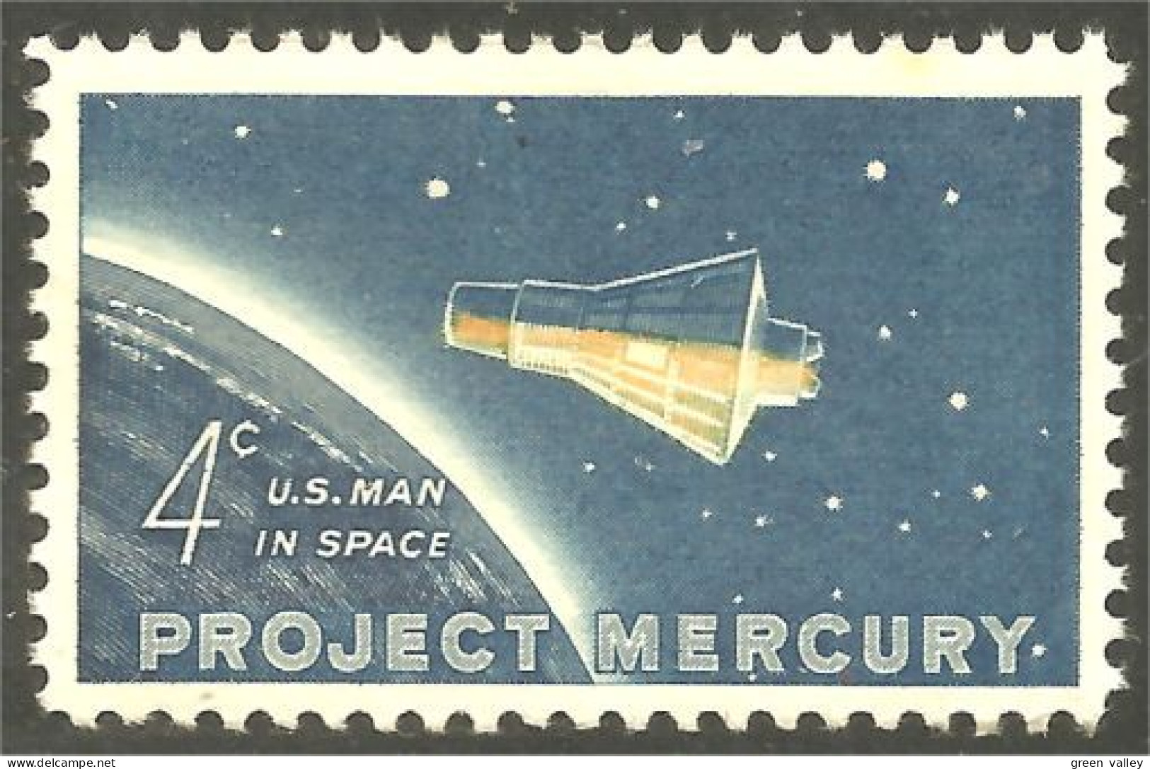 914 USA Projet Mercury Project Space Espace Satellite MNH ** Neuf SC (USA-1193e) - United States