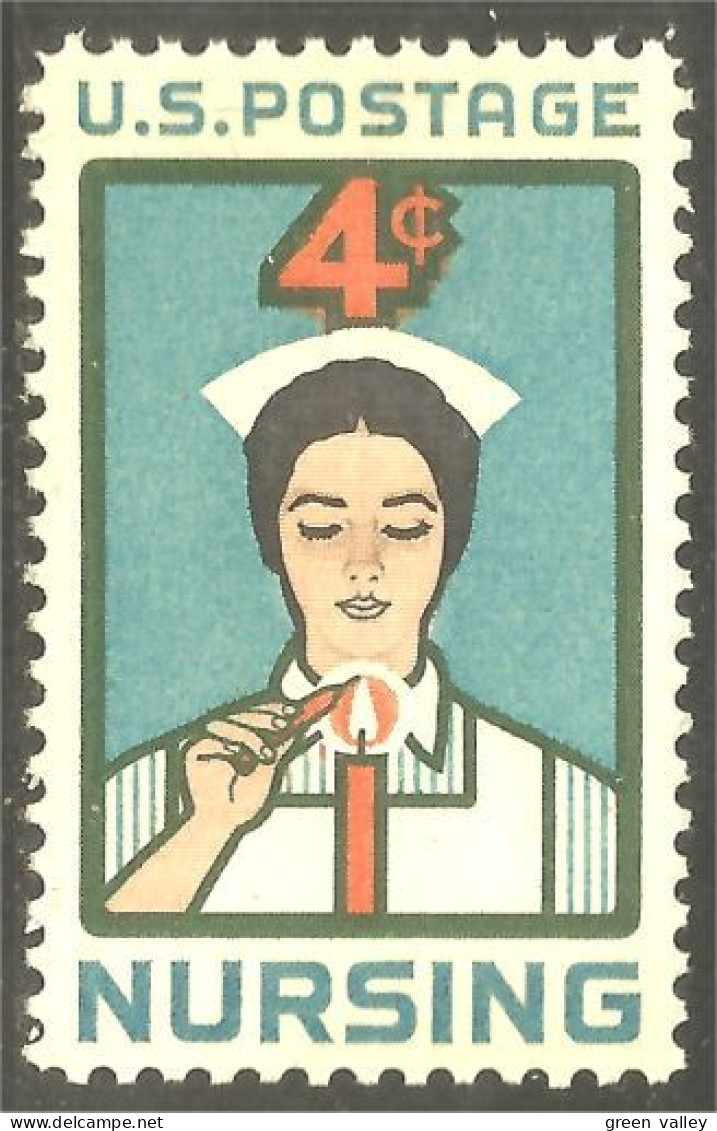 914 USA Nurse Infirmière Candle Bougie MNH ** Neuf SC (USA-1190b) - Medicine